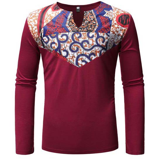 Black V-Neck Sublimated T-Shirt