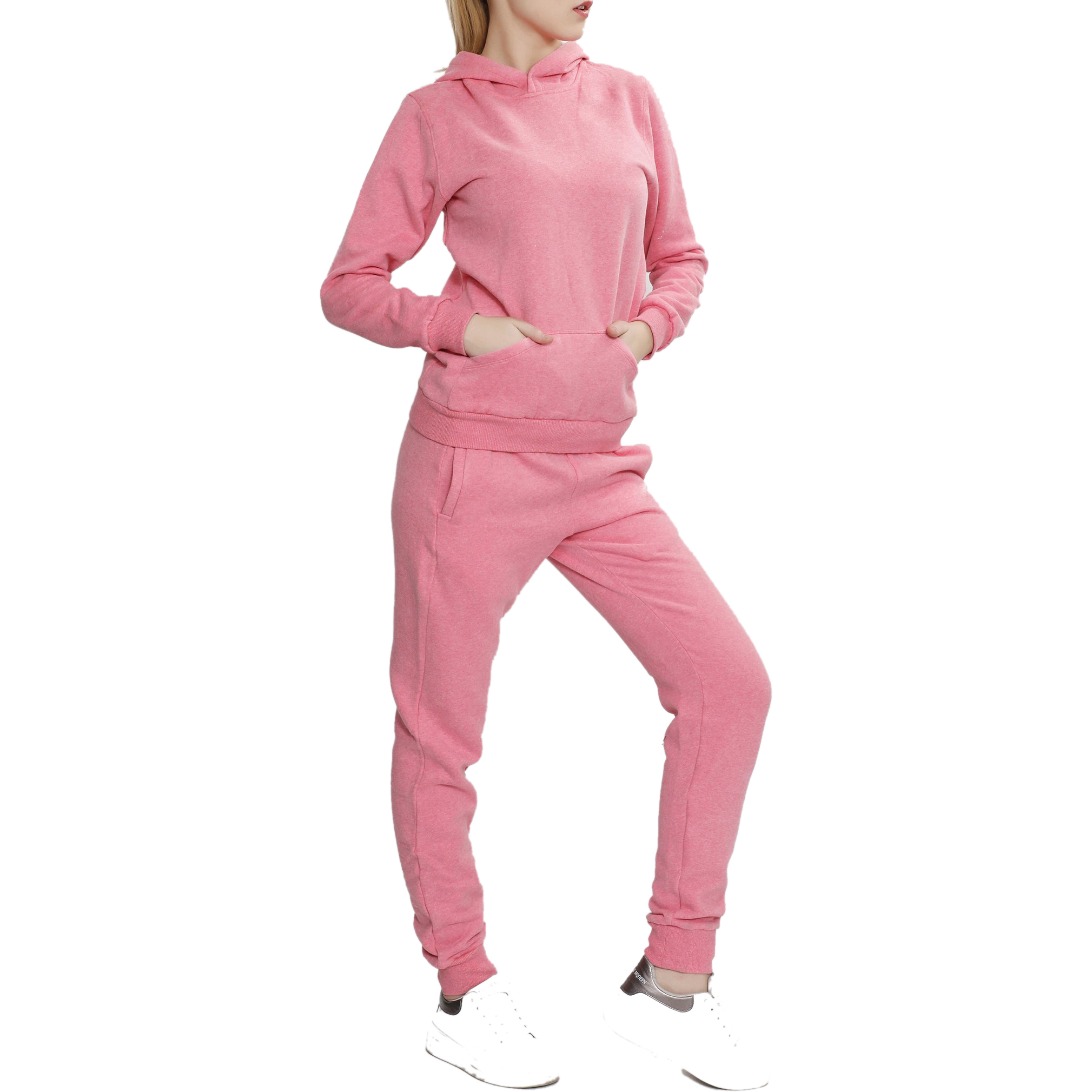 Pink Pullover Tracksuits Women
