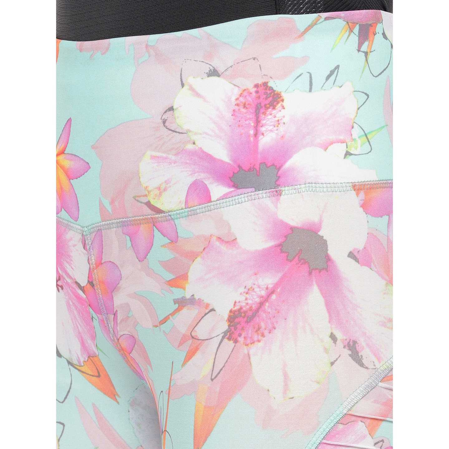 Green & PPink Floral Printed Leggings