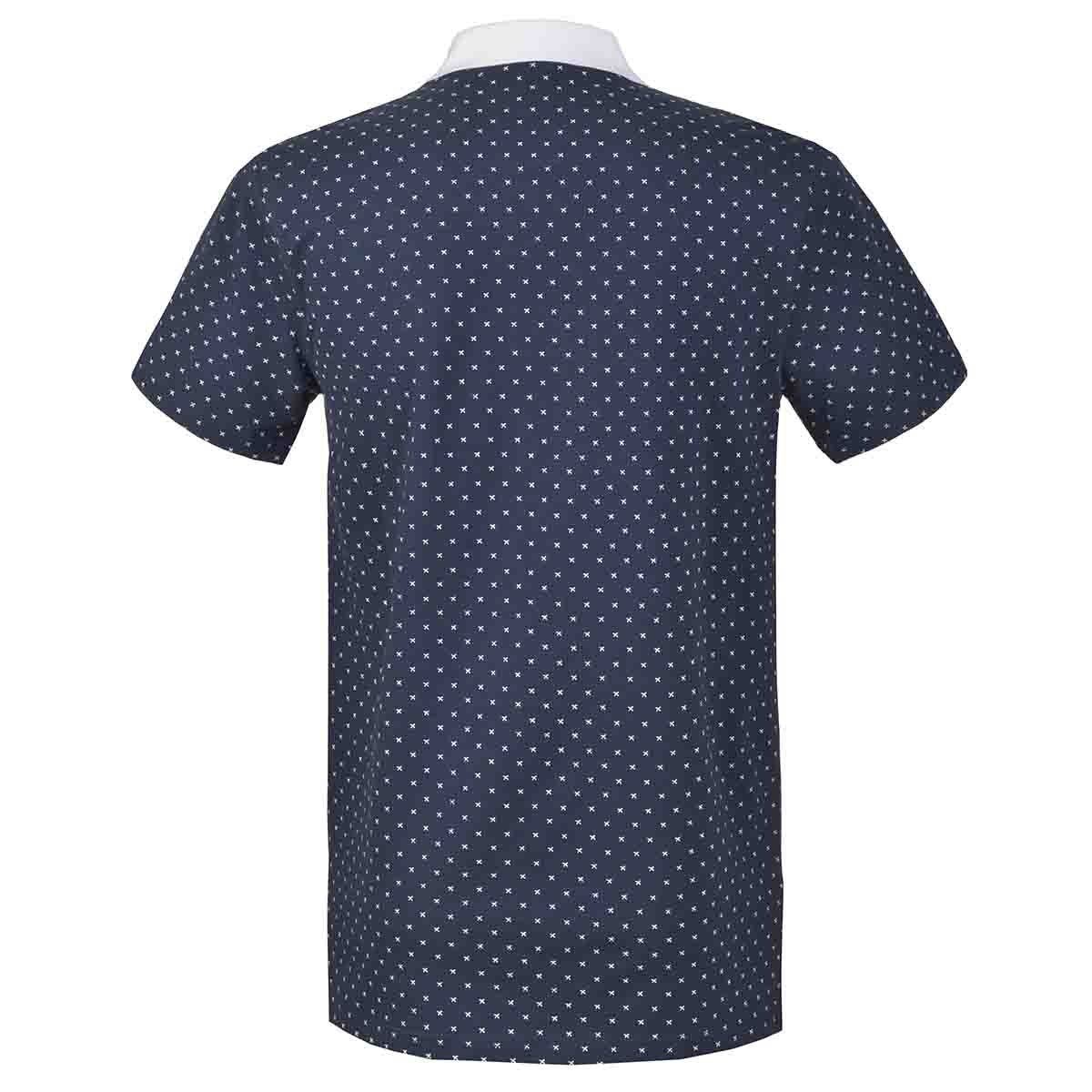 Printed Contrast Collar Polo Shirts