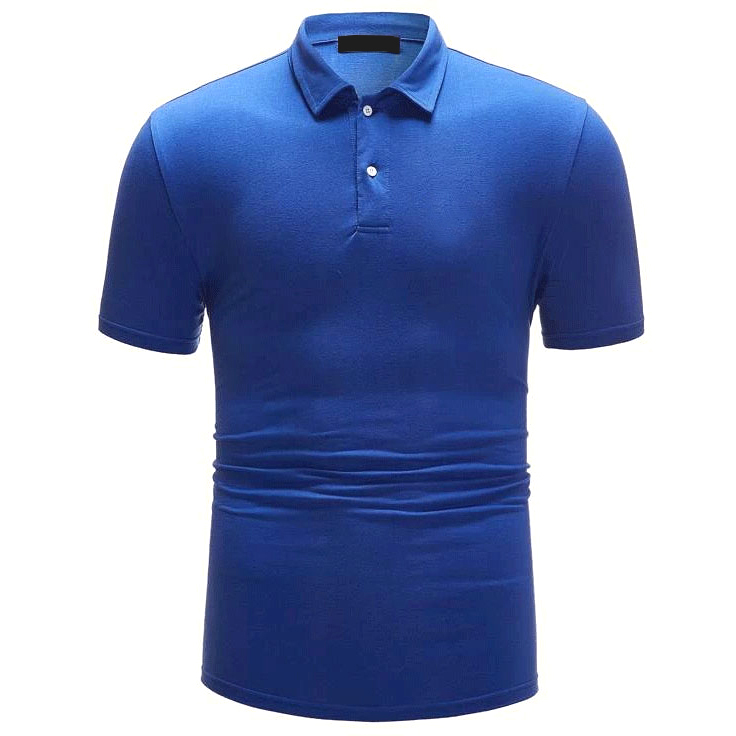 Solid Blue Polo Shirt
